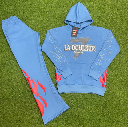 La'douleur 7 HEAVY RHINESTONE FLAME SET