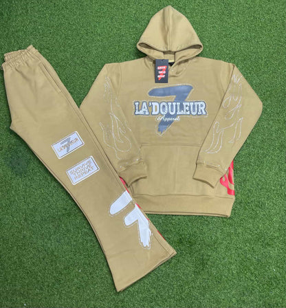 La'douleur 7 HEAVY RHINESTONE FLAME SET