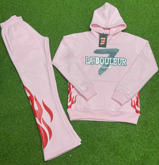 La'douleur 7 HEAVY RHINESTONE FLAME SET