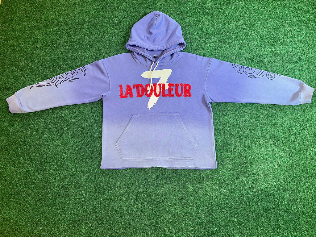 LILAC FADE "STYLE IS FOREVER" CROPPED HOODIE