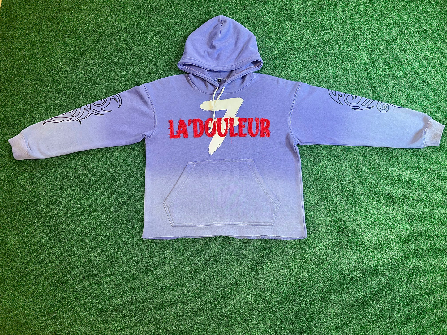 LILAC FADE "STYLE IS FOREVER" CROPPED HOODIE